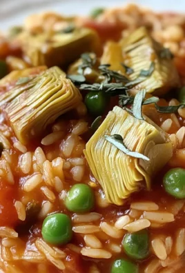 Riso con carciofi e piselli