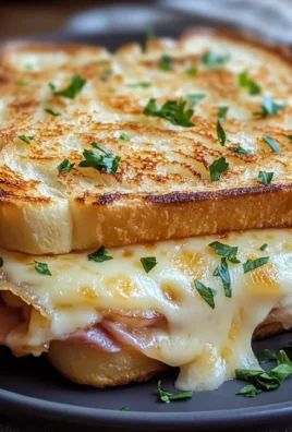 Toast francese con prosciutto e formaggio