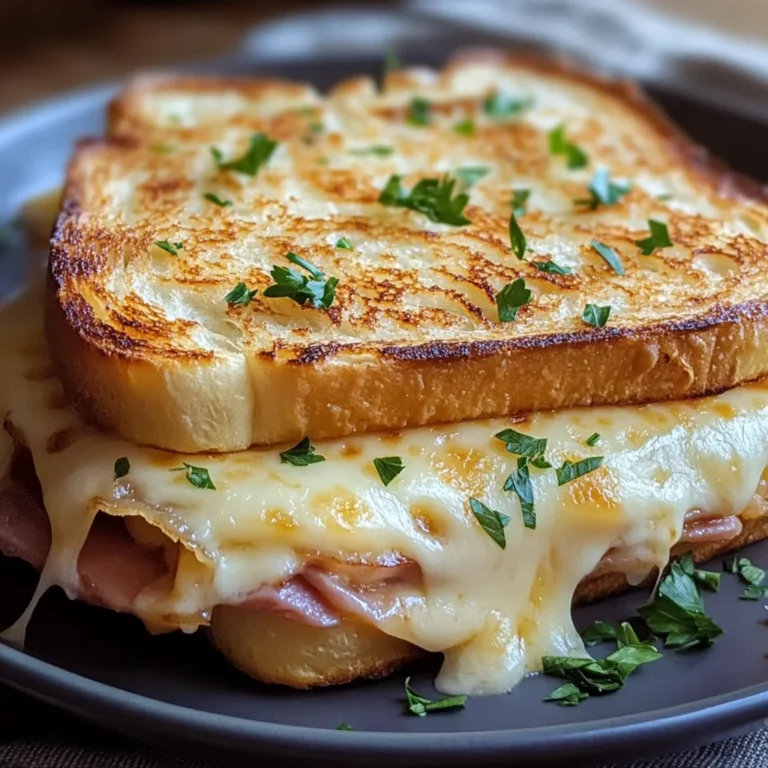 Toast francese con prosciutto e formaggio