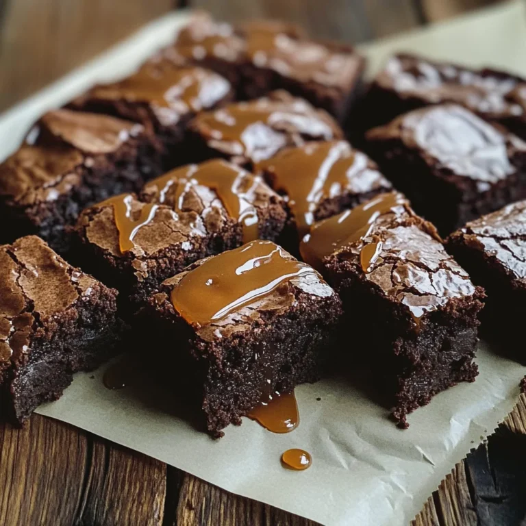 Brownies al caramello salato