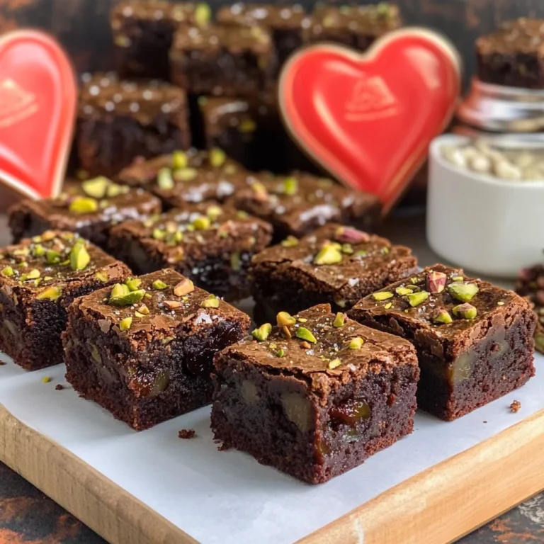 Brownies alle prugne e pistacchio