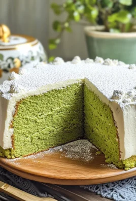 Chiffon cake al tè matcha