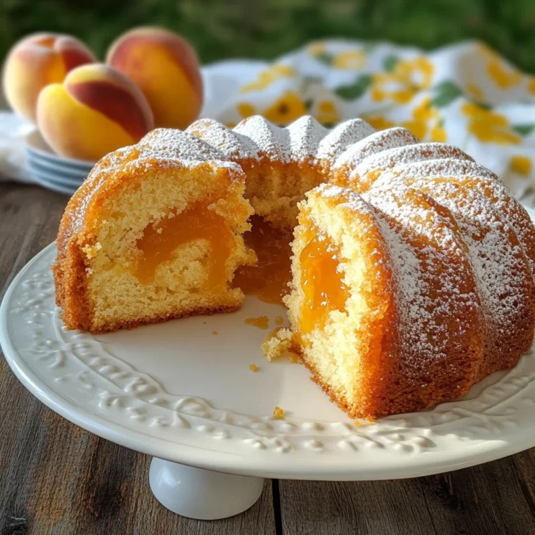 Ciambella alle pesche
