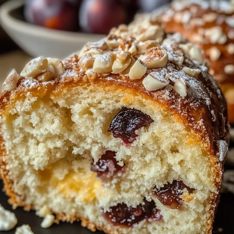 Colomba alle prugne e cioccolato bianco