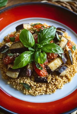 Couscous alla Norma con fonduta di caciocavallo