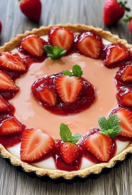 Crostatine con panna cotta alle fragole