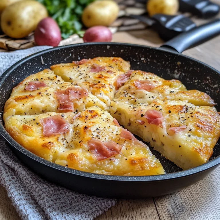 Focaccia di patate in padella