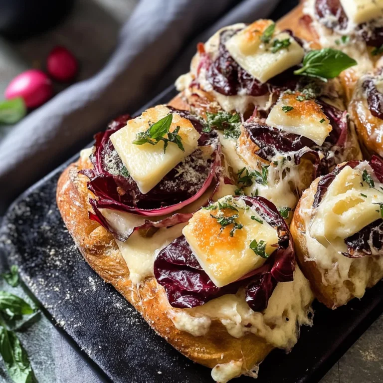 Focaccine integrali radicchio e brie