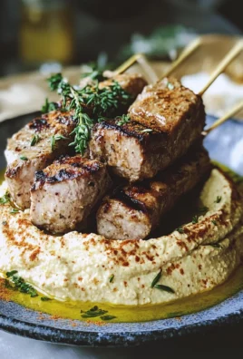 Kebab con hummus