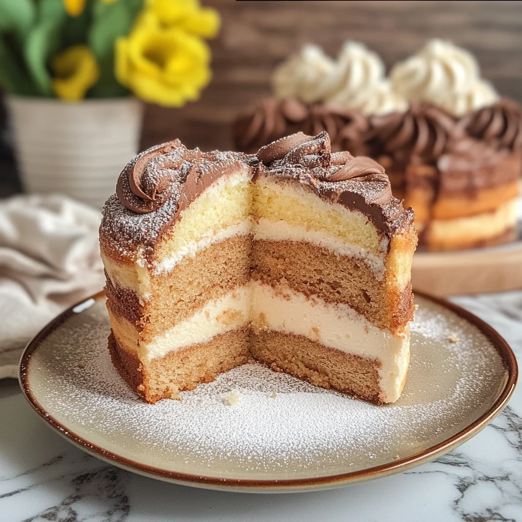 Mini chiffon cake marmorizzate