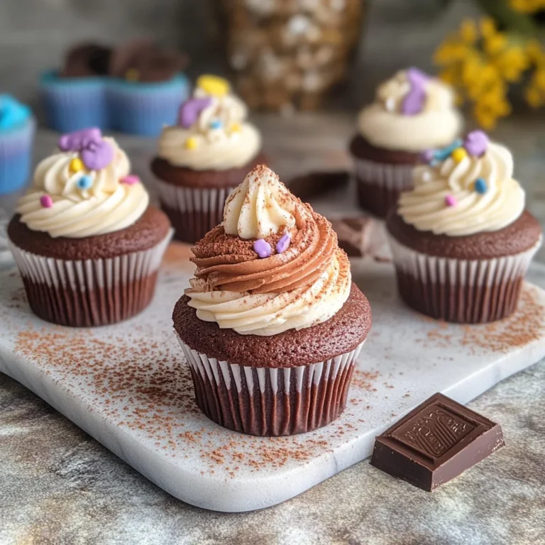 Mini cupcake ai tre cioccolati