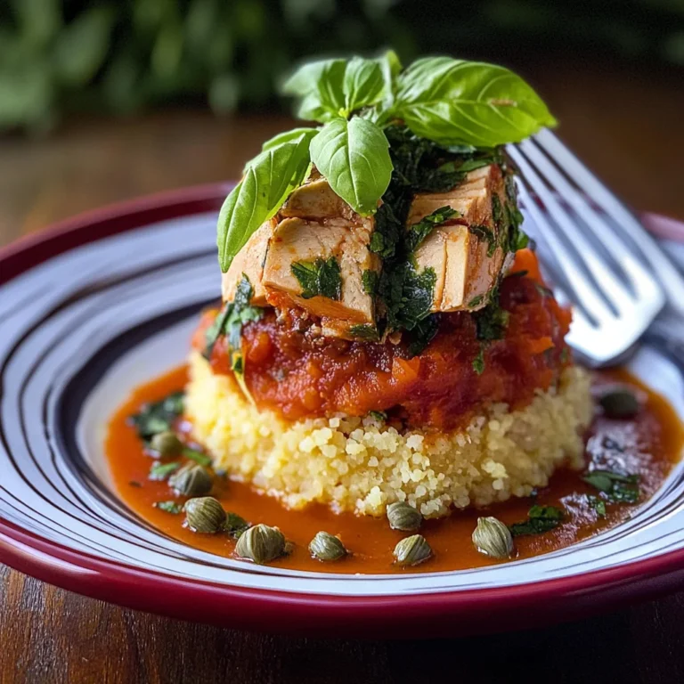 Mini timballo di couscous con tonno ammuttunato