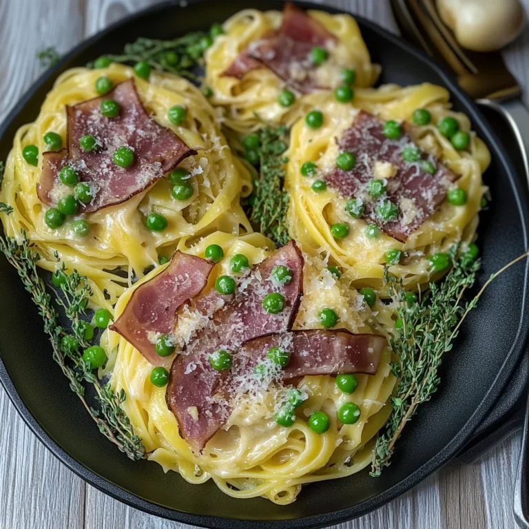 Nidi di tagliolini con speck e fonduta