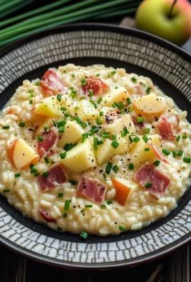 Risotto mele e speck