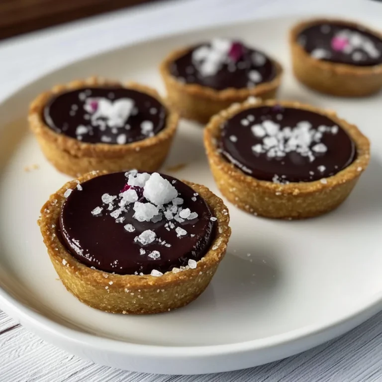 Tartellette con ganache al cioccolato e sale