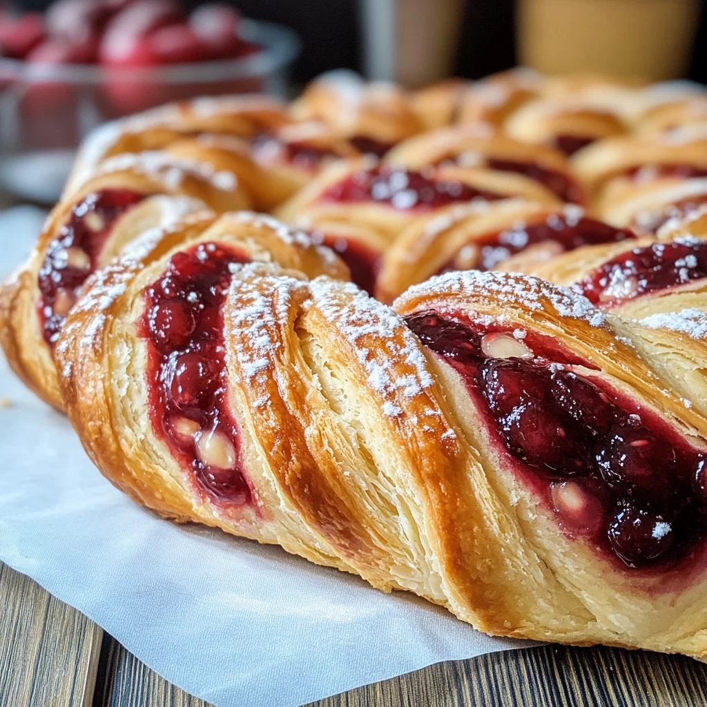 Treccia ai frutti rossi