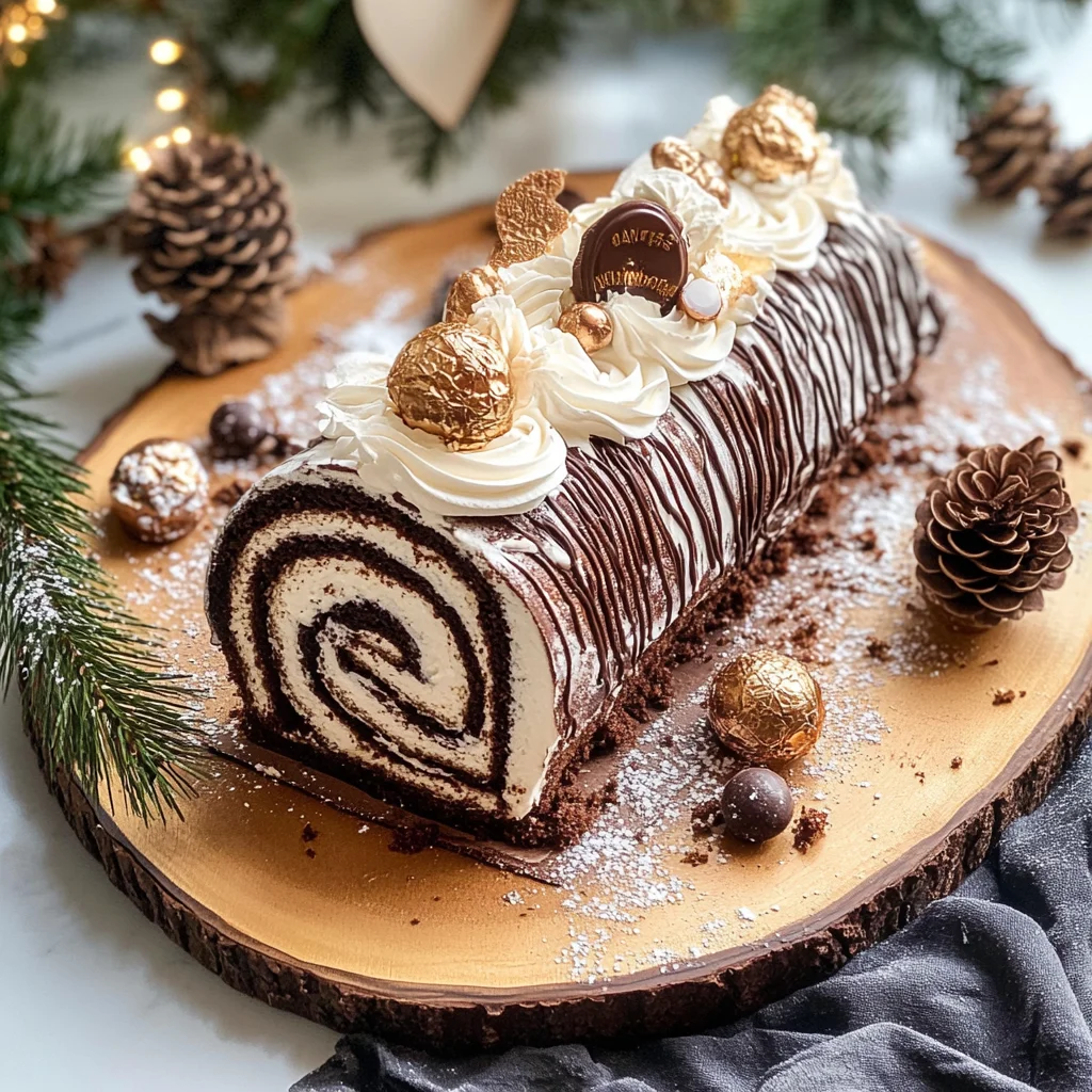 Tronchetto di Natale con crema ai marroni