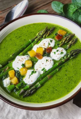Vellutata di asparagi e spinaci