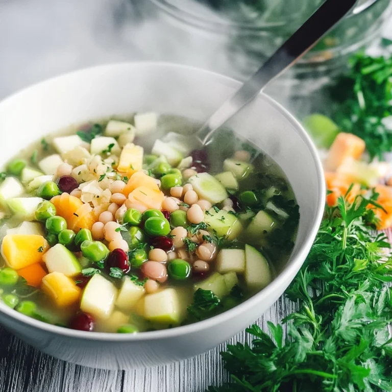 Zuppa di legumi e mele