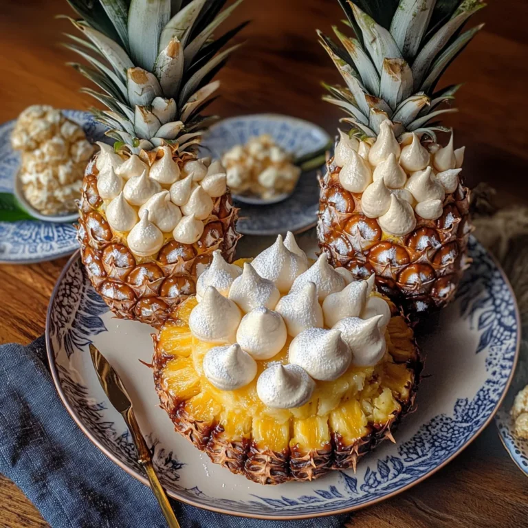 Ananas baby al panettone meringato