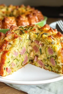 Ciambella salata con prosciutto cotto e zucchine