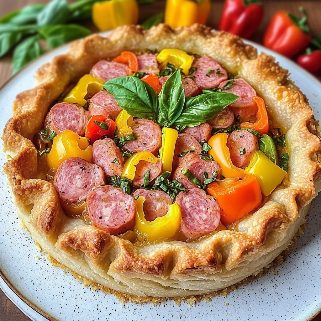 Crostata soffice con mortadella