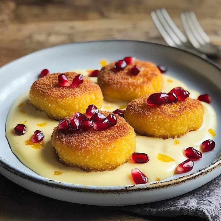Frittelline di couscous e crema al mandarino