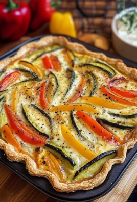 Quiche con salmone e verdure grigliate