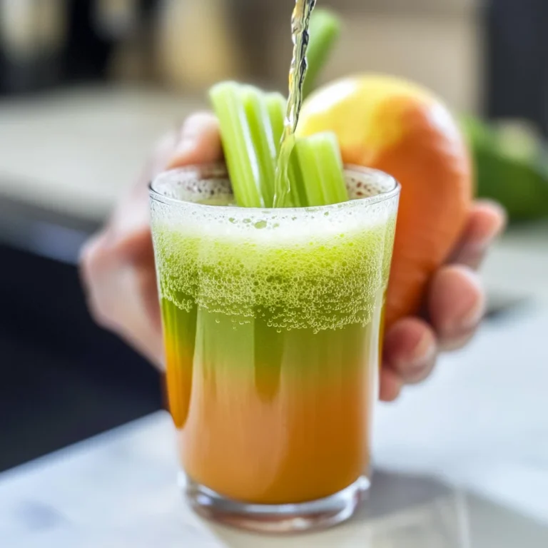 Succo di carota, mela, pomodoro e sedano