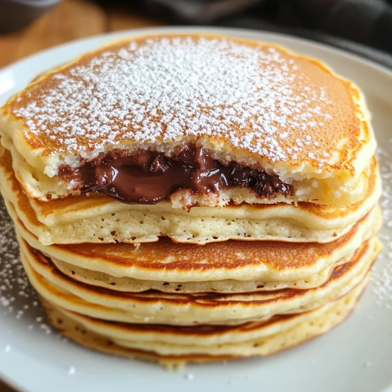 Pancake alla nutella (con ripieno cremoso)