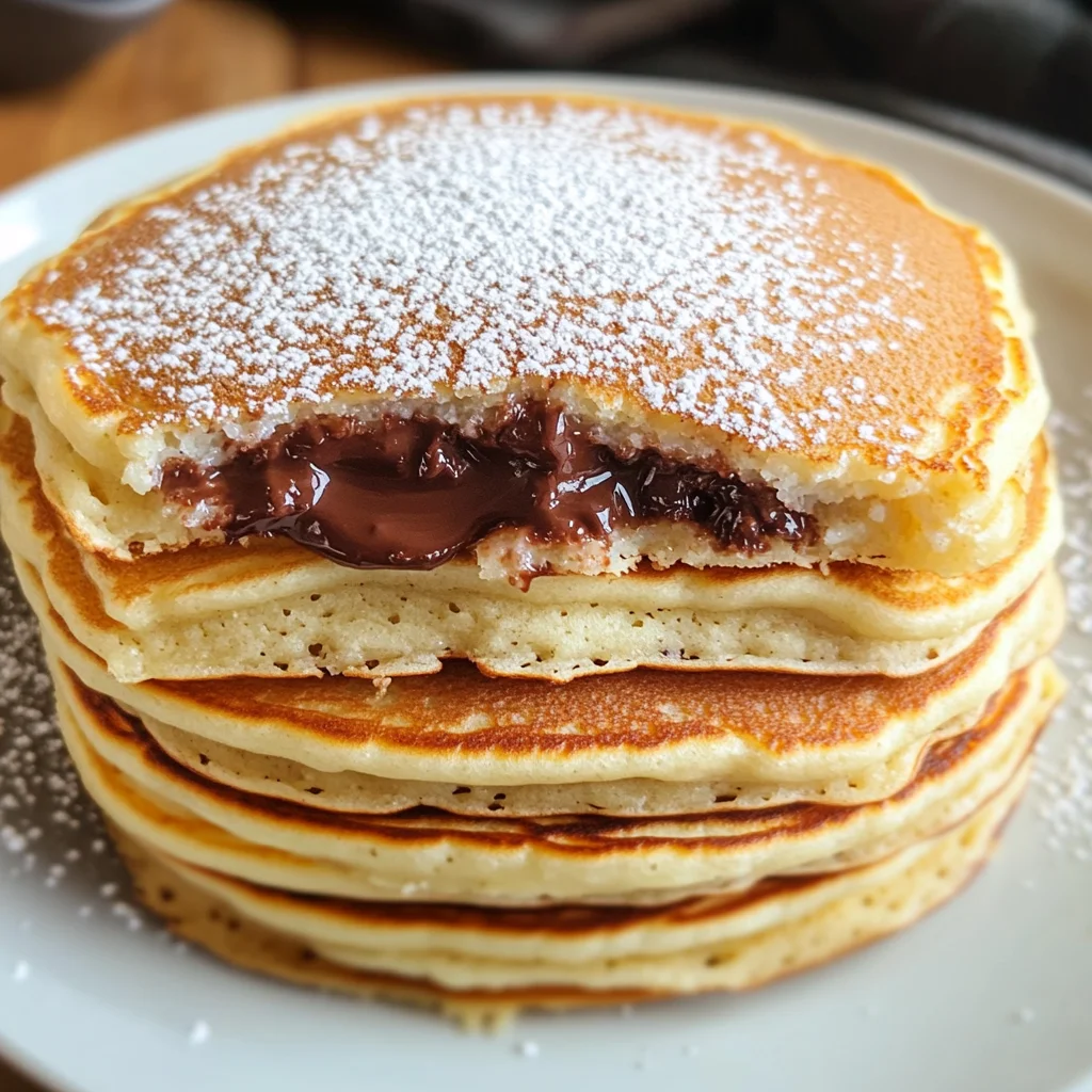 Pancake alla nutella (con ripieno cremoso)