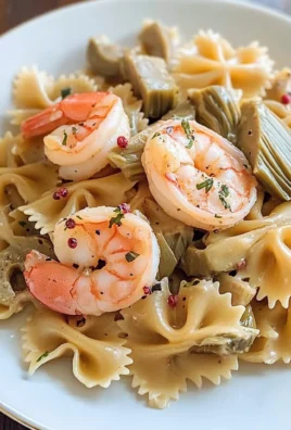 Pasta carciofi e gamberi (cremosa e squisita)
