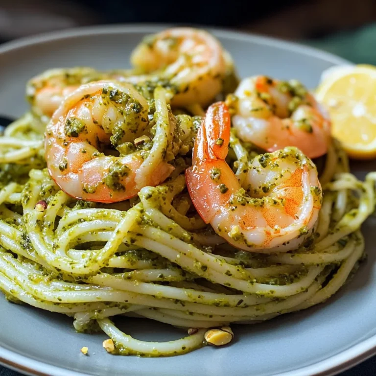 Pasta con pesto di pistacchio e gamberi (golosità velocissima!)