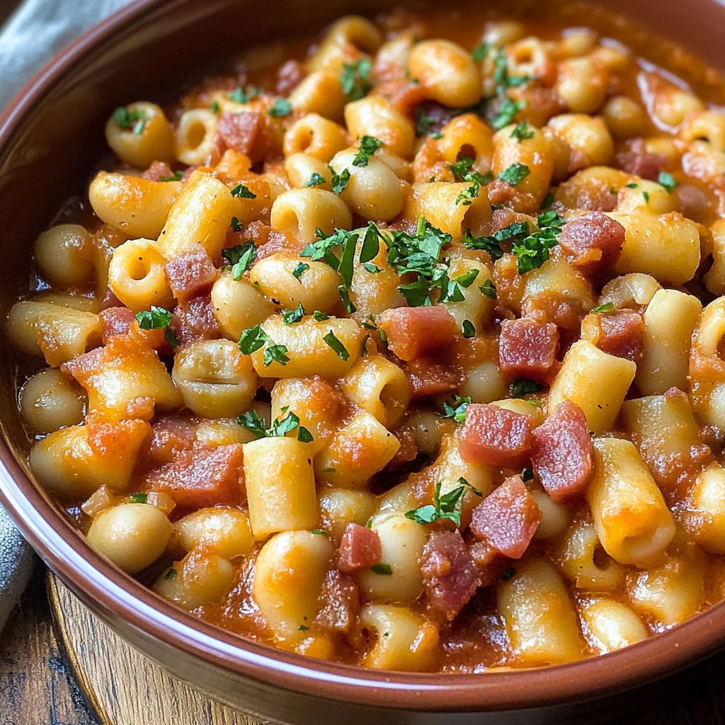 Pasta fagioli e pancetta (super saporita!)