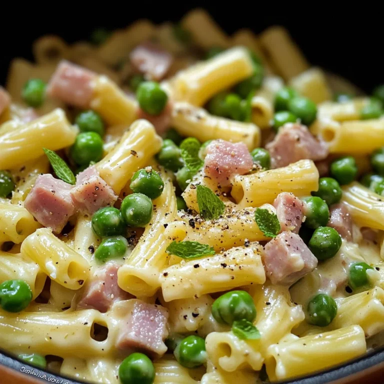 Pasta piselli e prosciutto (veloce e saporita!)