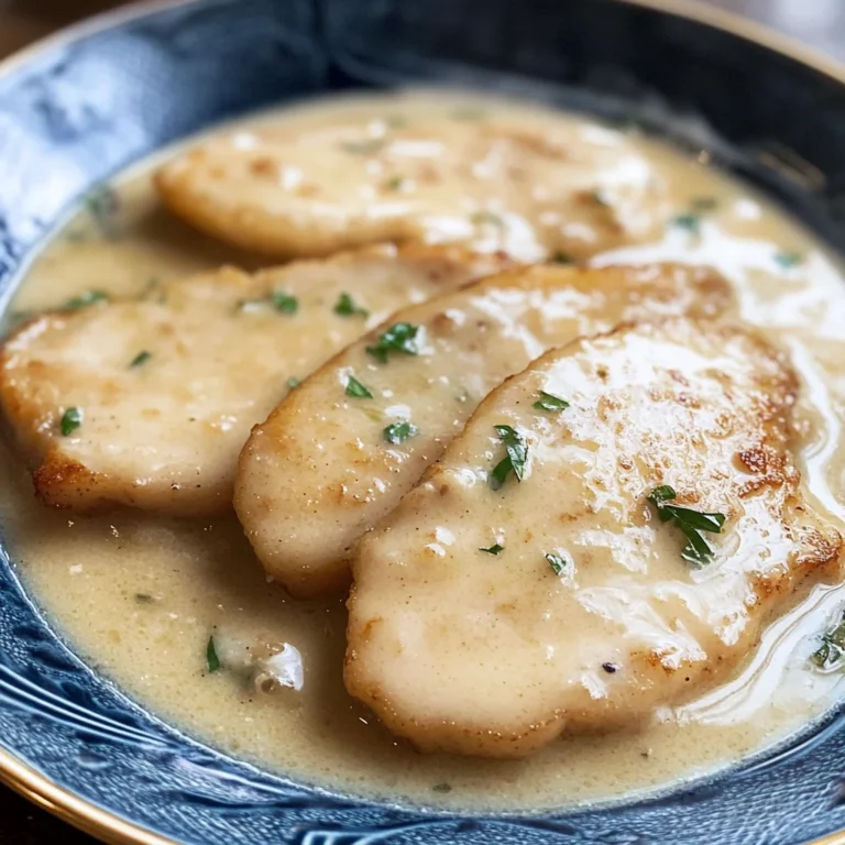 Scaloppine al vino bianco (cremose e saporite) Ricetta perfetta in 15 minuti
