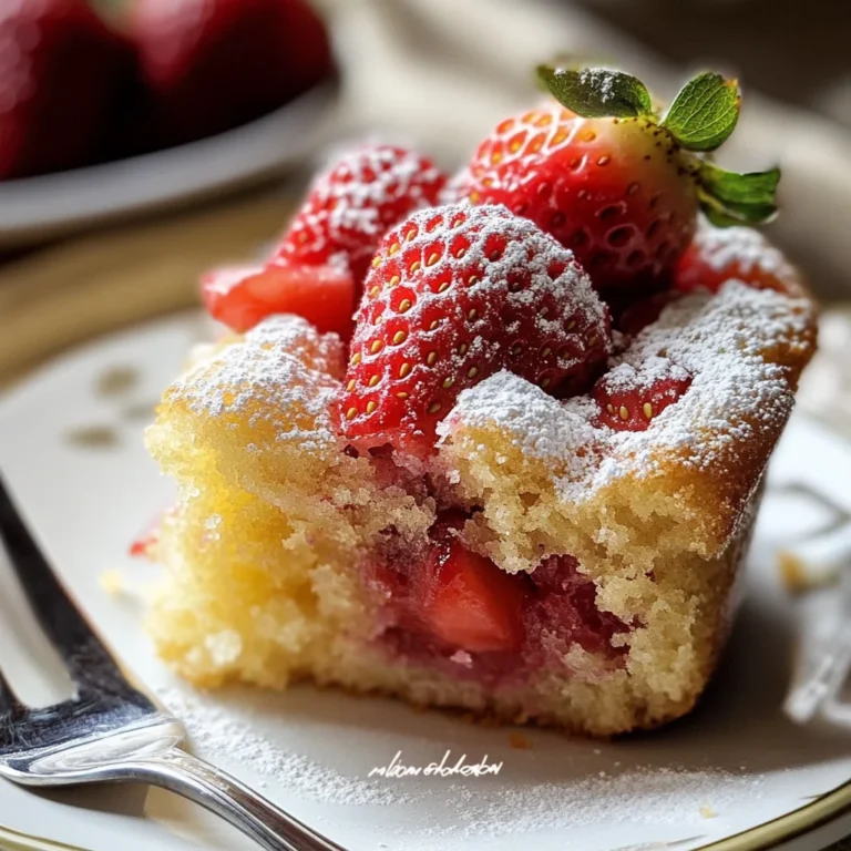 Torta in tazza alle fragole (Ricetta in 12 minuti!)