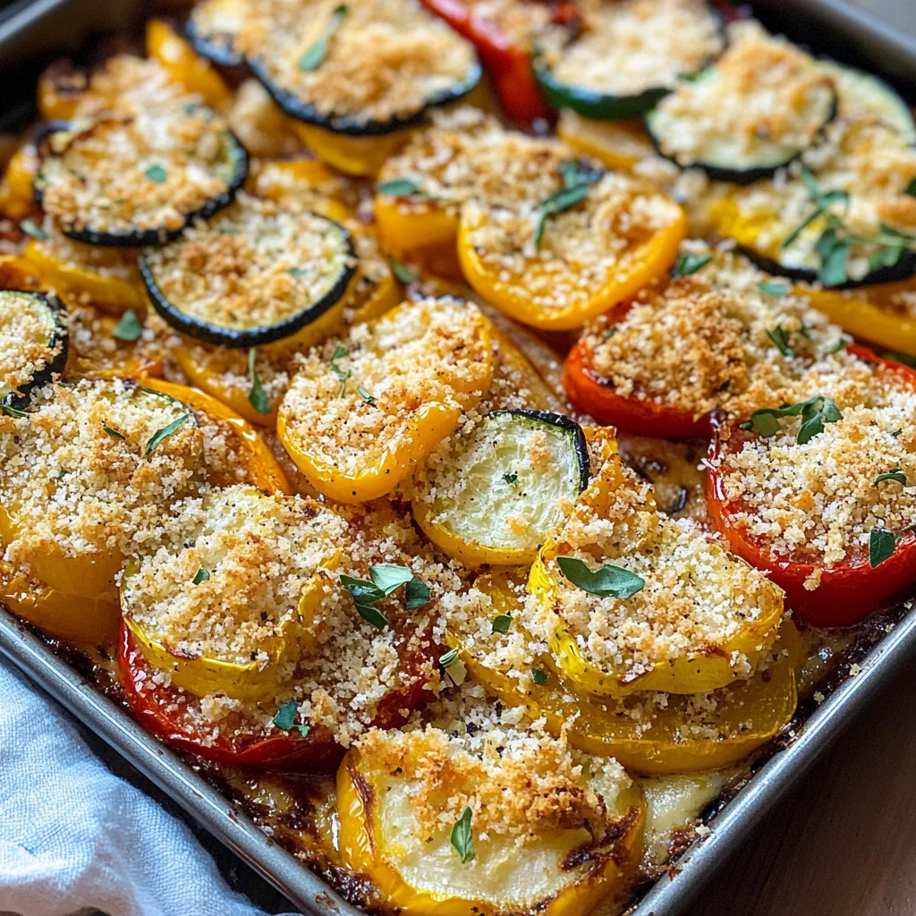 Verdure gratinate al forno (con pangrattato) Ricetta leggera e velocissima!