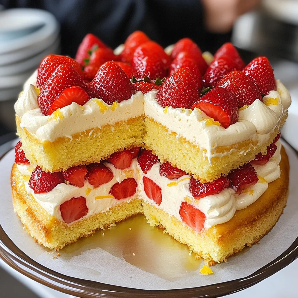 Torta limone e fragole: la Ricetta facile, veloce e coreografica